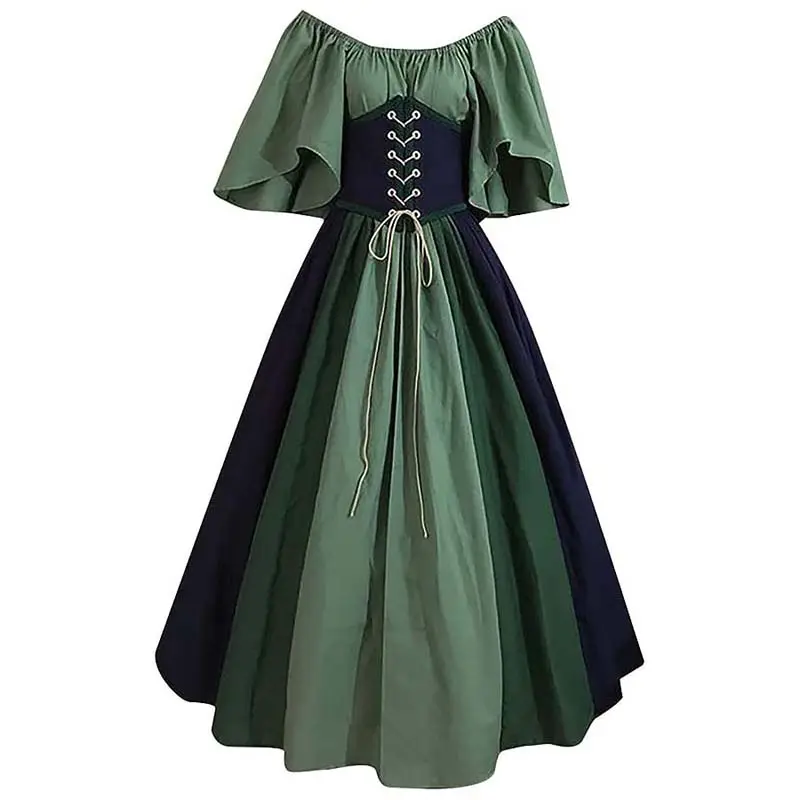 Corsetto rinascimentale Vintage di metà secolo da donna Plus Size abiti WDEC-022