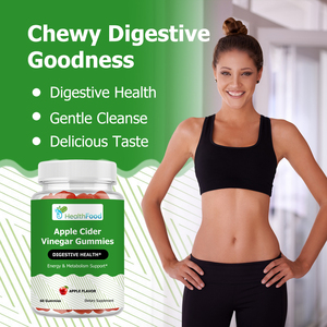 Wholesale Apple Cider Vinegar Gummies Contains Vitamin B12 With Apple Cider Vinegar Digestive Health Support Slimming Gummies - Product Image 5
