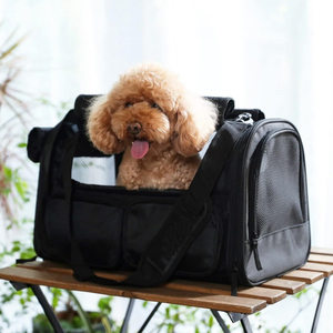 Beste Flug gesellschaft genehmigt schwarz weichen Flug kleinen Hund Haustier Träger Einkaufstasche für Flugzeug Auto Motorrad Reisen - Product Image 1