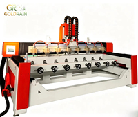 Precio de Fábrica, Router CNC para Madera 2015-8, Máquina de Tallado 3D con Eje Rotatorio, Sistema de Control NC Studio