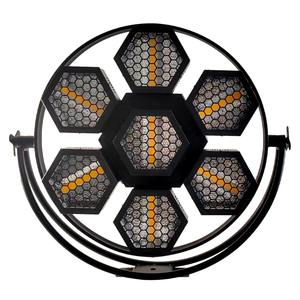 ZY Mini Luz LED Matricial Retro <span class=keywords><strong>de</strong></span> 7 <span class=keywords><strong>Ojos</strong></span> para Exteriores, 350W, Aleación <span class=keywords><strong>de</strong></span> Aluminio, AC90-230V, RGBW, Control DMX512 - Product Image 2