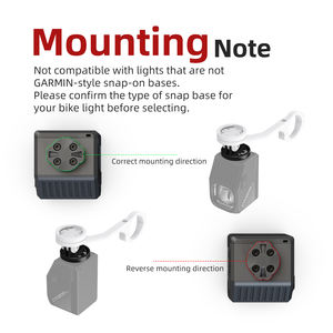 Gopro Support d'ordinateur de vélo Support de base de suspension Réparation Adaptateur de remplacement Kit d'insertion Pièces détachées de vélo en plastique Accessoires - Product Image 4