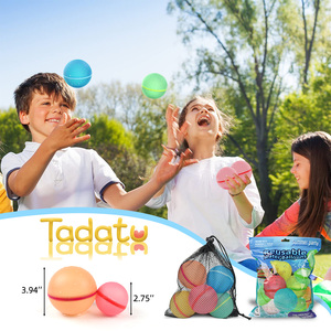 Paquet de 12 ballons à eau réutilisables rechargeables en silicone pour l'été - Product Image 5
