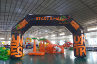 Arche décorative extérieure gonflable événement sportif dédié modèle de voûte publicitaire d'entrée