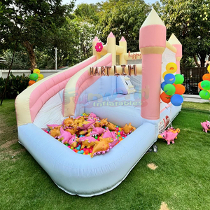 Castillo inflable comercial para niños con tobogán acuático gigante para exteriores y piscina de pelotas - Product Image 6
