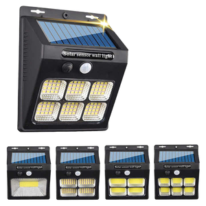 IP65 ABS nhỏ hiện đại LED năng lượng mặt trời đèn tường 800mA 1200mA cảm biến chuyển động 3 chế độ an ninh ánh sáng ngoài trời không thấm nước vườn - Product Image 1