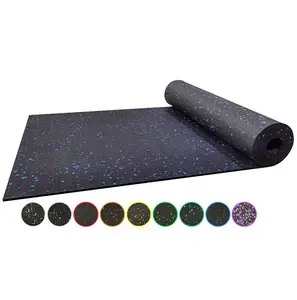 Gym Anti Slip Soft Fitness Rubber Building Floor EPDM Rubber Floor Mat