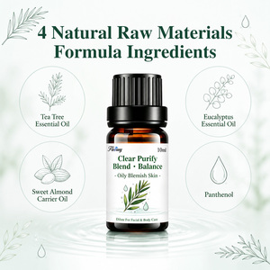 Botella de Vidrio de 10 ml, Aceite Esencial Purificante Transparente, Control de Grasa, Purifica los Poros, Elimina las Espinillas, Para Todo Tipo de Piel, OEM 100% Natural - Product Image 2