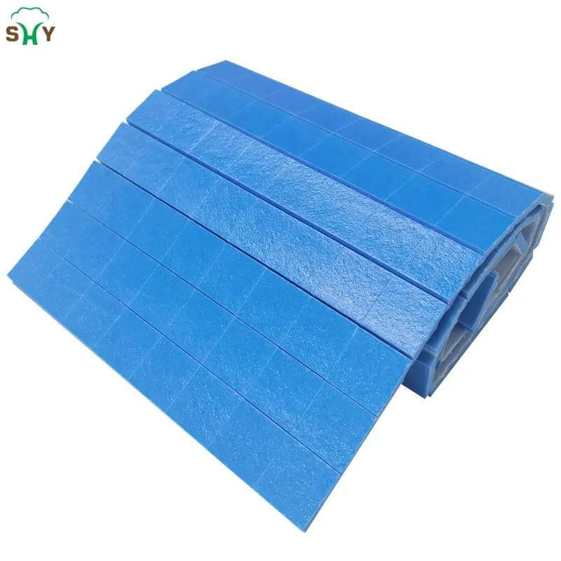 Hot Sale 18*18*4mm Blue Self Adhesive PVC Foam Spacer Pads for Glass Protection Adhesive foam pads