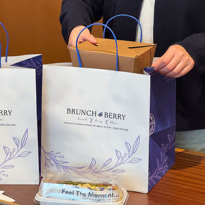 Bolsas de Panadería de Papel Kraft de Grado Alimenticio con Logotipo Personalizado, Empaque Ecológico para Postres, Pan y Tostadas - Product Image 2