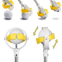 2025 Shuran Jaune Golf Ball Catcher & Retriever 3/4/5/6 Noeuds Accessoires Pliable En Plastique Portable En Plein Air Sport