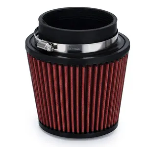 Universal Car Air Filter Modification High Flow Inlet Car Cold Air Intake Air Filter Cleaner Pipe Modified Scooter 4" 100mm