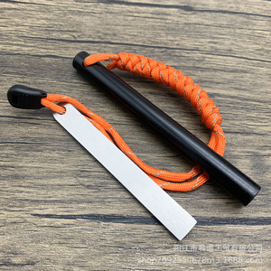 Allume-feu en acier inoxydable 12,7*127 avec paracorde, outil de survie en plein air - Product Image 3