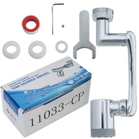 Aérateur de robinet rotatif à bras robotique pivotant, extension de robinet pivotante, aérateur de robinet extensible, pomme de douche extensible