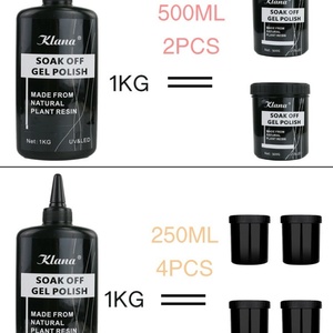 Fournitures pour ongles OEM en gros, qualité supérieure, lot de recharge en vrac, base et top coat, 1 kg, top coat brillant en gel - Product Image 4
