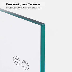 <span class=keywords><strong>Mampara</strong></span> de <span class=keywords><strong>Ducha</strong></span> Corredera sin Marco, Vidrio Templado Anti-Reflejo Transparente, Acabado Negro Mate, Ancho Adaptable de 105-110 <span class=keywords><strong>cm</strong></span>, Puerta Derecha - Product Image 6