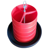 Nouveau mangeoire et abreuvoir pour poulet en plastique de 15kg Abreuvoir et mangeoire pour poulet de ferme avicole