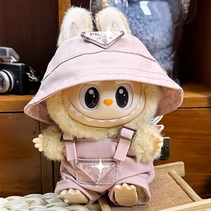 Yüksek kalite toptan lüks tasarımcı Labubu giysi kova şapka ile 2 parça Set kıyafet Labubu giyim - Product Image 3
