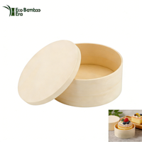 Boîtes à cheesecake jetables personnalisées en bois naturel, boîtes à gâteaux en bois, petites boîtes en bois pour mariage