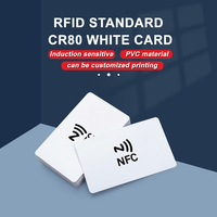 Cartes de visite à puce vierges de luxe en plastique PVC NFC RFID 13.56MHz avec impression personnalisée sans contact avec puce pour l'adhésion et l'utilisation d'hôtel