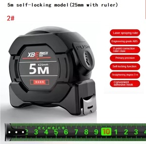 Ruban à mesurer en acier fluorescent de haute précision 10M <span class=keywords><strong>autobloquant</strong></span> épaissi résistant à l'usure W24-216 industriel de conception anti-chute - Product Image 3