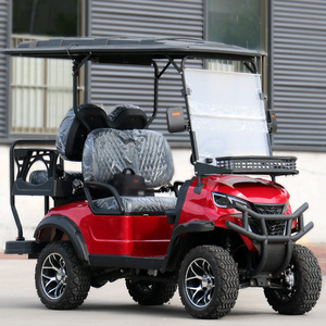 Carrito <span class=keywords><strong>de</strong></span> Golf Eléctrico Moderno <span class=keywords><strong>de</strong></span> 4 Plazas con Motor <span class=keywords><strong>de</strong></span> Corriente Alterna, Batería Libre <span class=keywords><strong>de</strong></span> Mantenimiento e Interior Confortable para Campos <span class=keywords><strong>de</strong></span> Golf - Product Image 2