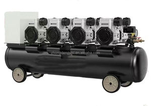Compresseur d'air turbo 4400W, souffleur haute pression, pompe à air silencieuse sans huile 120L pour la menuiserie, la réparation automobile, avec moteur - Product Image 4