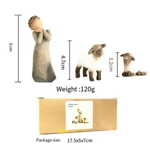 宗教耶稣诞生10套树脂工艺品礼品耶稣诞生雕刻手绘树脂装饰品树脂装饰