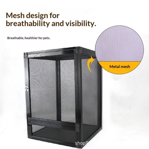 Simple Cross-Border Climbing Pet Mesh <strong>Cage</strong> Aluminum Alloy Breeding Box Chameleon Detachable Reptile Ventilation - Product Image 3