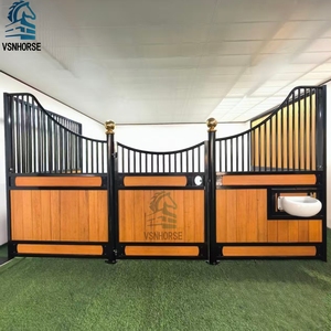 Vente d'<span class=keywords><strong>abri</strong></span> <span class=keywords><strong>mobile</strong></span> pour chevaux de style européen, permanent et extérieur, avec toit et structure en acier galvanisé. - Product Image 5
