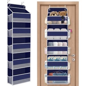 Over The Door Organizer 15 Pockets 40 Lb Capacity Hanging <b>Storage</b> <b>For</b> Closets Bathroom <b>Kitchen</b> - Product Image 1