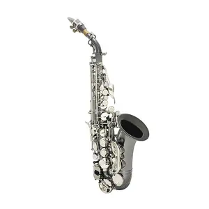 SEASOUND OEM профессиональный черный никелевый изогнутый колокольчик сопрано саксофон JYSS100DBNN