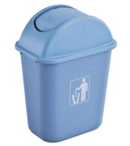 factory made swing top garbage bin hotel plaza garden industry home restaurant waste bin plastic 24l/35 city trash can