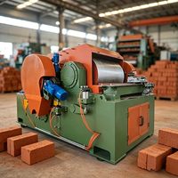 Línea Completa de Producción de Ladrillos, Trituradora de Rodillos Superfina, Máquina Automática de Trituración Fina de Arcilla y Suelo, Trituradora de Rodillos