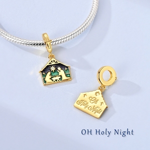 Nuevo Colgante <span class=keywords><strong>de</strong></span> Plata <span class=keywords><strong>de</strong></span> Ley 925 con Diseño <span class=keywords><strong>de</strong></span> la Natividad <span class=keywords><strong>de</strong></span> Jesús, para Pulseras, Regalo para Mujer, 2026 - Product Image 2