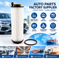 Filtre à huile automobile A1761800800, cartouche à haute efficacité, média plissé, ajustement direct, compatible avec divers modèles de voitures, taille OEM personnalisée, joints toriques