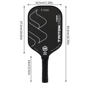 Paleta de Pickleball Leatou Triton Pro T700 de Fibra de Carbono de 16 mm, Aprobada por la USAPA, Equipo de Entrenamiento - Product Image 5