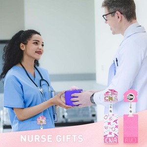 Custom <strong>Your</strong> Design UV Printed Nurse Card Holder Resin for Pendants Designer Anime Keychain Fan Gift Accessories - Product Image 3