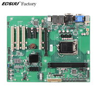 Nouveau Best-seller ECSUU Intel Haswell 4ème génération I3/I5/I7 DDR3 16 Go 15USB 10COM SATA Double LAN VGA Carte mère de contrôle industriel CE