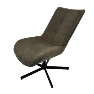 Hoge Kwaliteit Roterende Lounge Stoel Zachte Kussens Opvouwbare Fauteuil En Verstelbare Stof Roteren Accent Stoel Met Poef - Product Image 4
