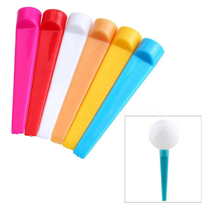 Tees de golf en plastique écologiques personnalisables de 70 mm, clous plats, clous droits, modèle HYT-18, emballage personnalisable, fournitures de golf - Product Image 5