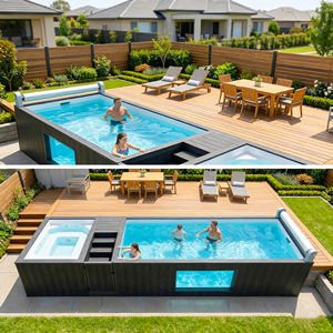 Fiberglass Container Swimming Pool New Design <b>Large</b> Ready Use Outdoor Swim Spa Ground Fiberglass Swimming Pool Kits - Product Image 5