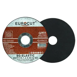 EUROCUT आसान कटौती के लिए घर्षण काटने पहिया 115mm धातु हीरा पीस डिस्क