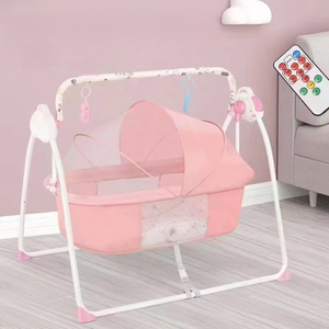 Cuna Eléctrica para Bebé con Sistema de Balanceo Automático y Temporizador, Plegable y Portátil para Recién Nacidos de 0 a 36 Meses, para el Hogar, Viajes y Guardería - Product Image 1