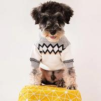 Vente directe d'usine transfrontalière Modèle PAWDA Design euro-américain Marque tendance Mode Hiver Acrylique à carreaux Schnauzer