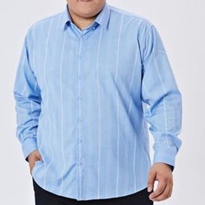 เสื้อเชิ้ตแขนยาวลายทางสำหรับผู้ชายเสื้อเชิ้ตโอเวอร์ไซส์3XL-11XL ต่อต้านริ้วรอยขนาดใหญ่ - Product Image 2