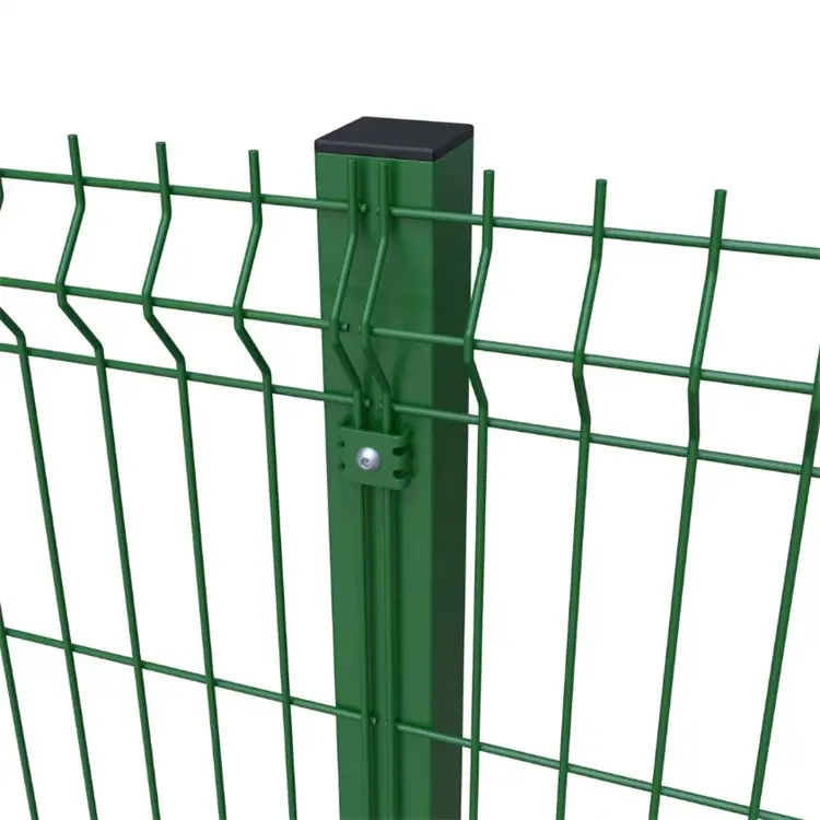 Лидер продаж, темно-серая темно-зеленая 3D ограждение с покрытием из ПВХ, наружные панели забора, проволочная сетка, забор для граничной стены