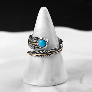 Parures de bijoux en acier inoxydable de haute qualité, design plume, style vintage et tendance, vente en gros - Product Image 3