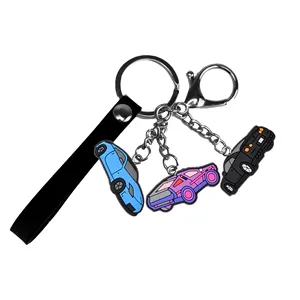 रेसिंग कार चाबी का गुच्छा कस्टम चाबी का गुच्छा के लिए सेट नई डिजाइन चाबी की अंगूठी बैग सजावट