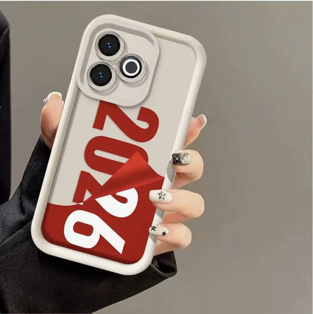 Good Creative 2026 Letter Print Ladder Lens Style Shockproof TPU Mobile Phone Cover Case for Iphone 12 13 14 15 16 17 18 Pro Max